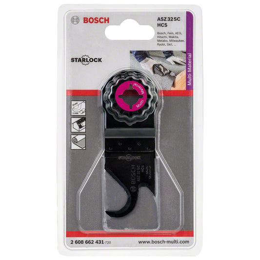Cuchilla Curva Starlock Bosch ASZ32SC Multimaterial - Herram.cl