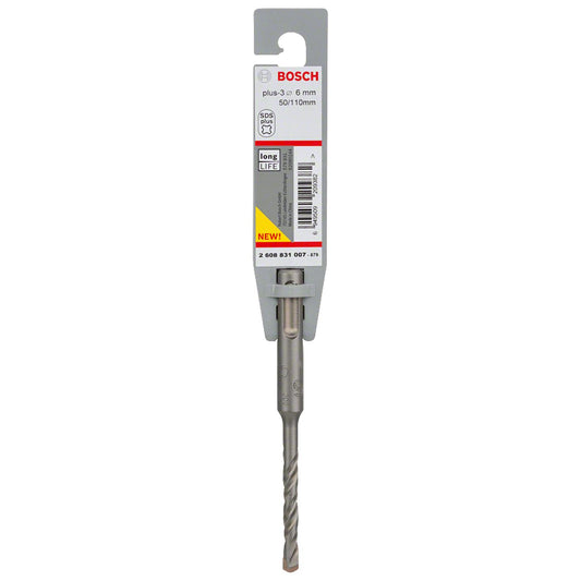 Broca Hormigón Bosch SDS-Plus-3 Ø 6x110mm - Herram.cl