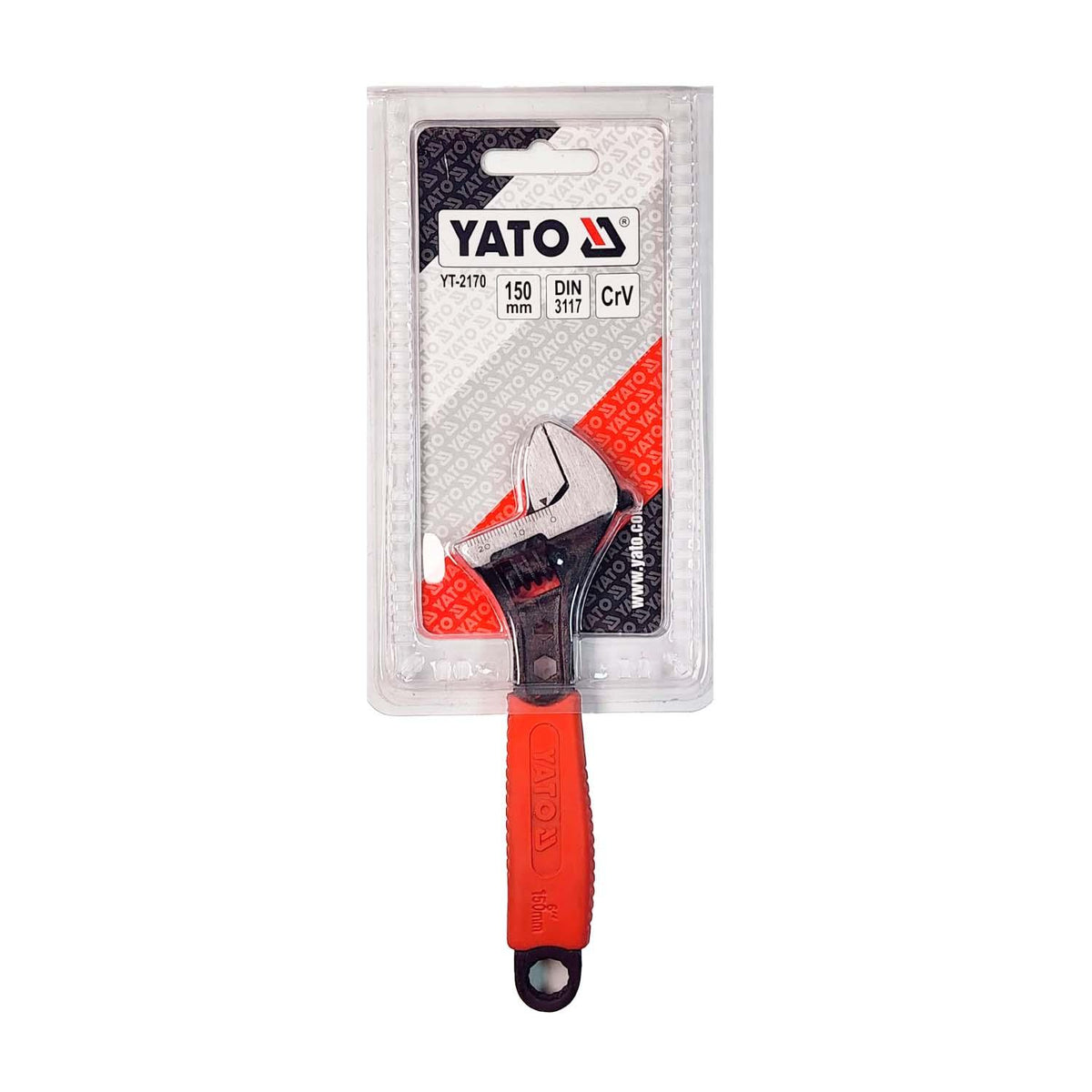Lave Ajustable Con Mango Ergonómico Crv 6'' - Yato - Herram.cl