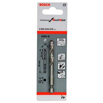 Broca Piloto Power Change 80mm Toma Hex. - Bosch - Herram.cl