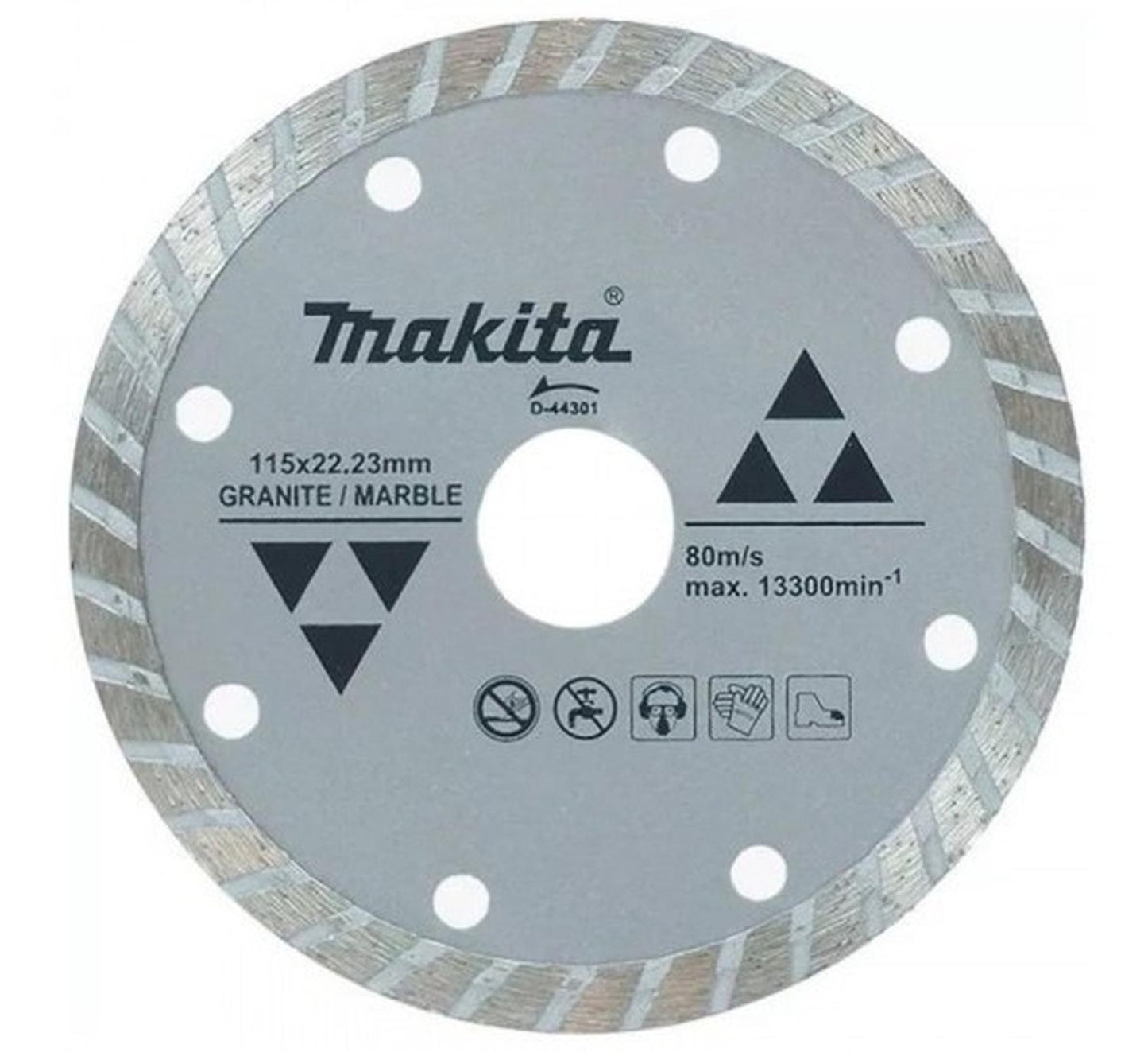 Disco Diamantado Turbo Seg. 115mm (4 - 1/2'' ) Marmol - Makita - Herram.cl