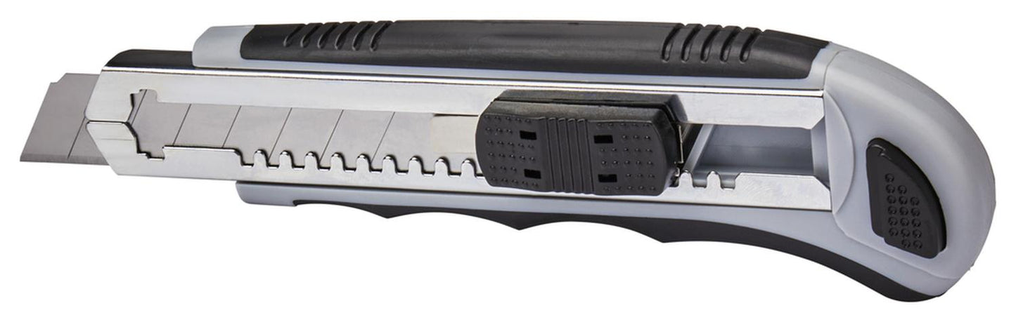 Corta Cartón / Cuchillo Cartonero + 7 Hojas de repuesto (Gris) Makita - Herram.cl