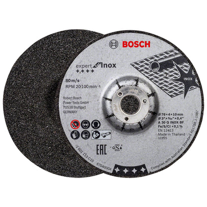 Pack 2 Discos Desb. Expert For Inox (3'') 76x4x10mm - Bosch - Herram.cl
