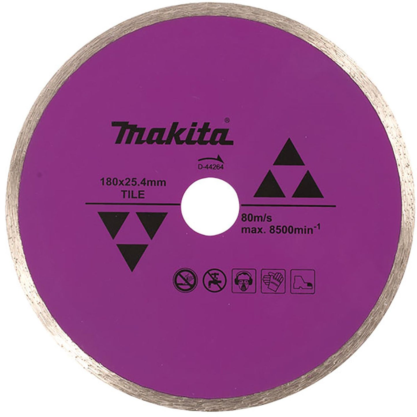 Disco Diamantado Continuo 7'' Eje 25,4mm Azulejo - Makita - Herram.cl
