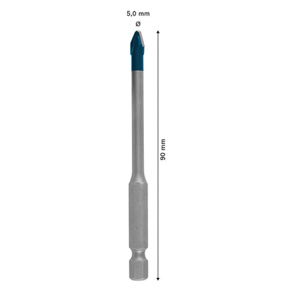 Broca para Porcelanato Expert Hex - 9 HardCeramic 5 X 90mm - Bosch - Herram.cl