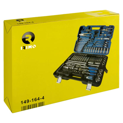 Juego de Dados y Llaves 1/4''; 3/8''; 1/2'' 164 Pzas - Irimo - Herram.cl