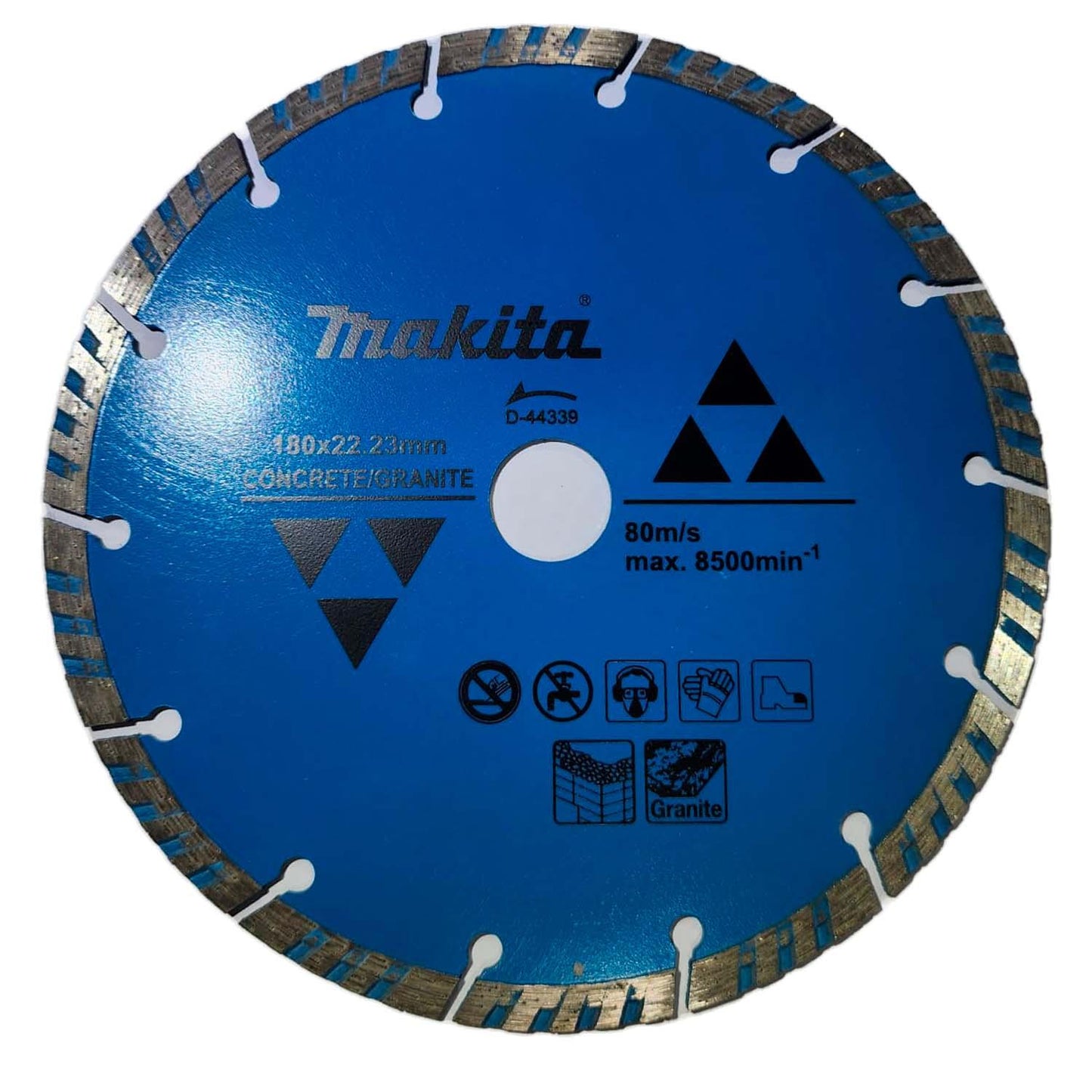 Disco Diamantado Turbo Segmentado Concreto Y Granito 180x22.23mm - Makita - Herram.cl