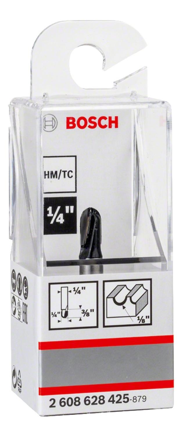 Fresa De Media Caña 1/4, R1 3,2mm, D 9,5mm, L9,2mm Bosch - Herram.cl