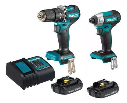 Kit Taladro Percutor DHP487 + Atornillador DTD157 - Makita - Herram.cl