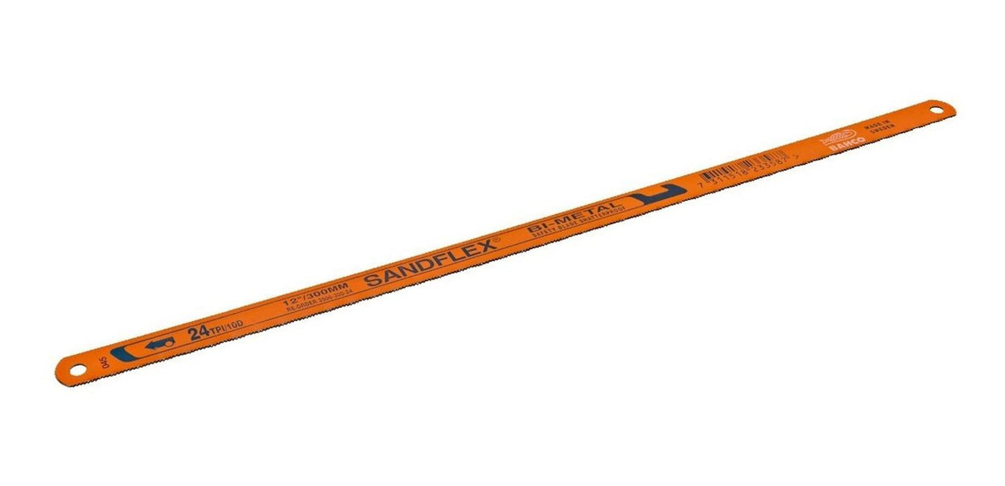 100 Hojas De Sierra Bi - metal Sandflex 12'' - 24 Dientes - Bahco - Herram.cl