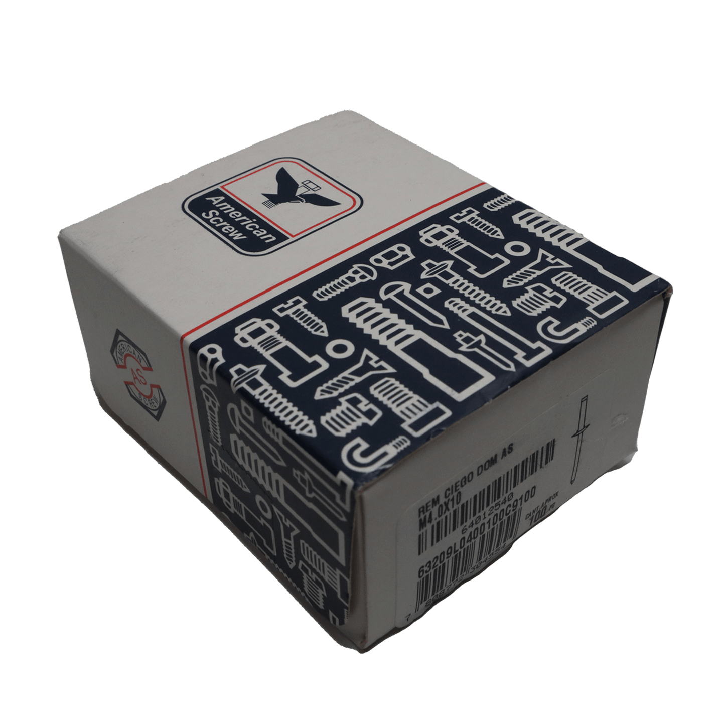 Remache Ciego Dom As M4.0x10 - 100uds. American ScreW - Herram.cl
