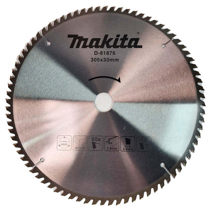 Disco de Sierra 12''x2,8x30mm 80 Dientes - Makita - Herram.cl