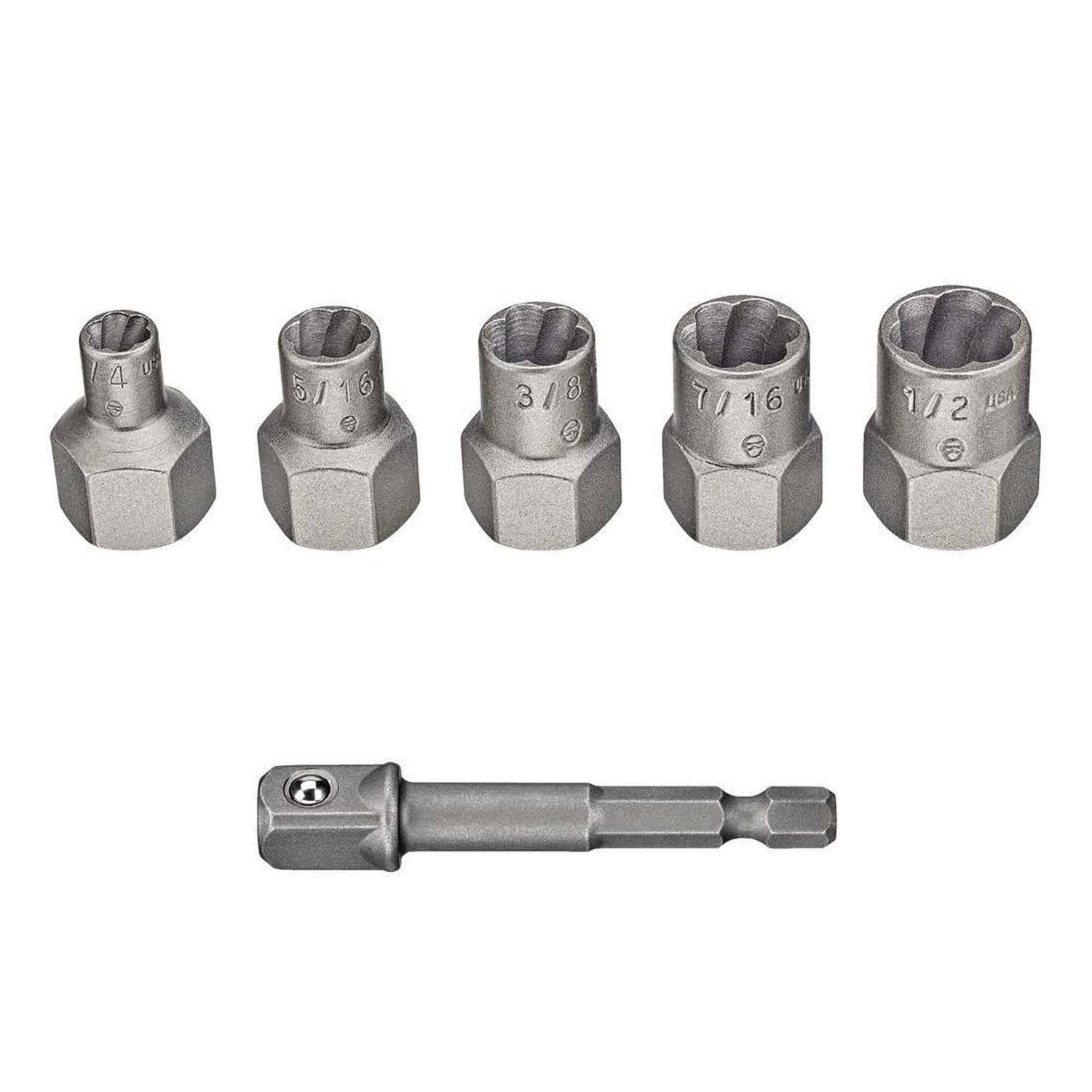 Juego De Extractores De Perno Maxfit Ultra 6 Pzas - Dewalt - Herram.cl