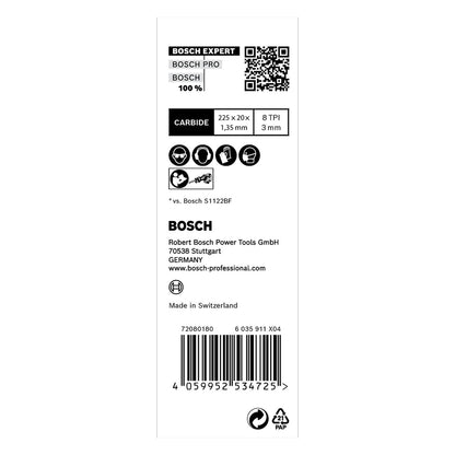 Hoja de Sierra Sable Expert Vehicle Rescue 225mm 10 Pzas - Bosch - Herram.cl