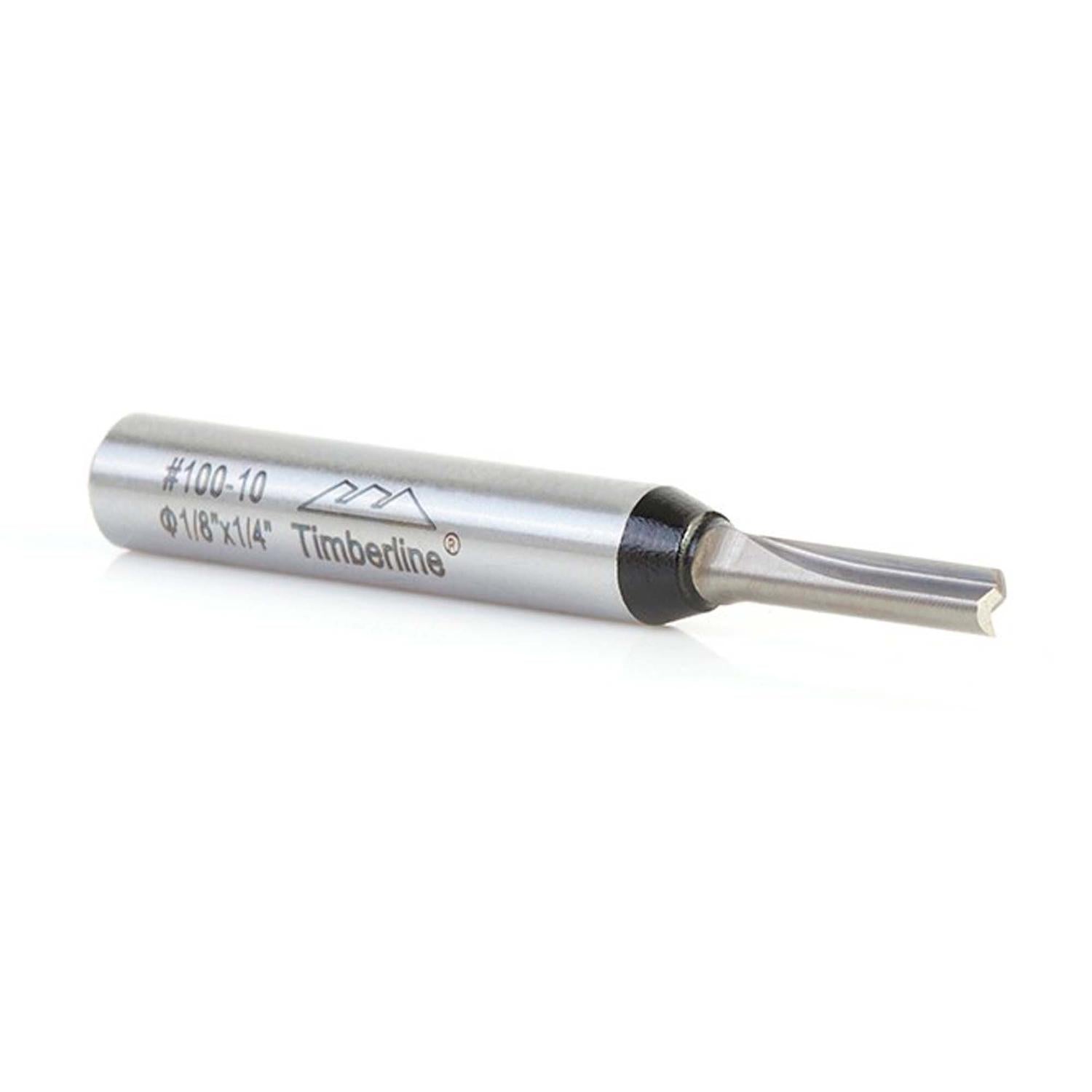 Fresa Recta 2 Filos 1/8''x7/16'' Toma 1/4'' - Timberline - Herram.cl