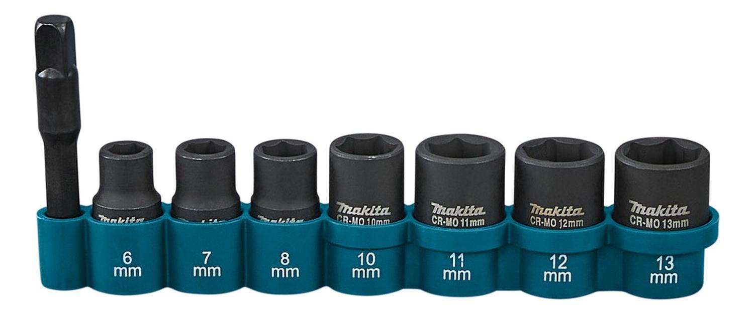 Juego De Dados De Impacto 1/4, 8 Piezas Makita E - 12289 - Herram.cl