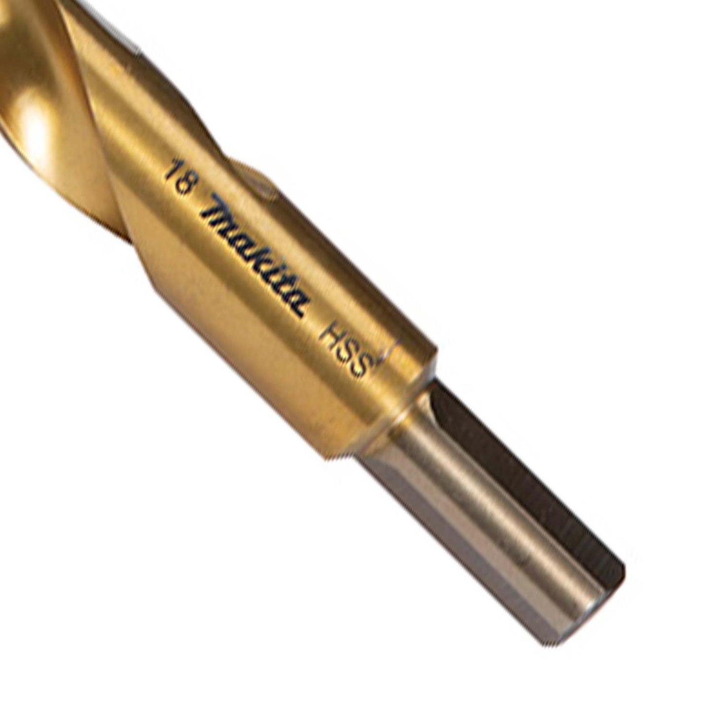 Broca para Metal HSS - TiN 18x191mm vástago reducido – Makita - Herram.cl