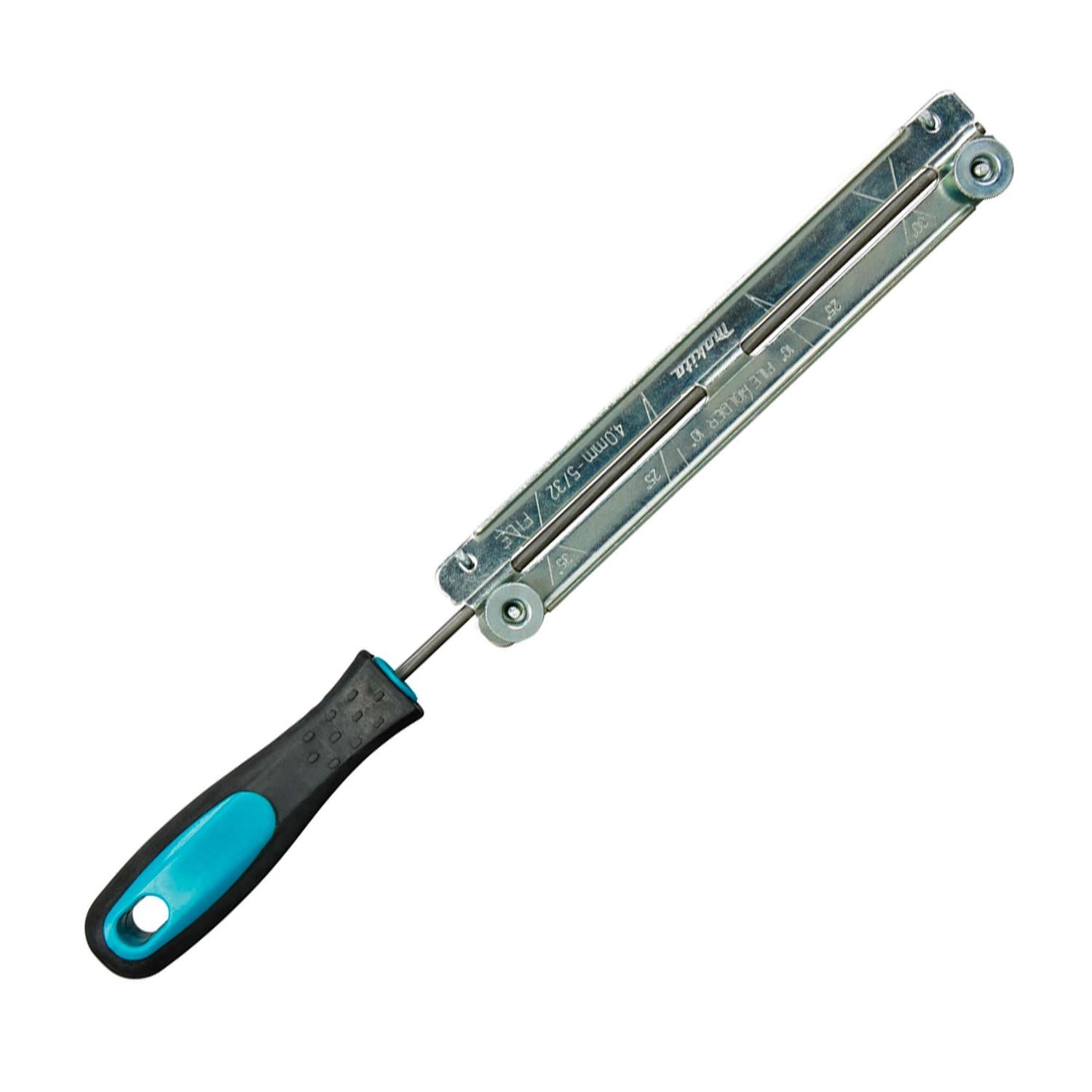 Set de lima redonda 4.0mm (5/32'') con guía y mango - Makita - Herram.cl