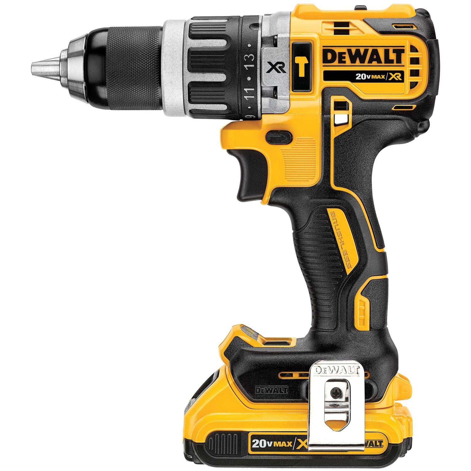Kit Taladro Percutor 20V Max. XR 13mm 2 Bat. 2Ah - DeWALT - Herram.cl