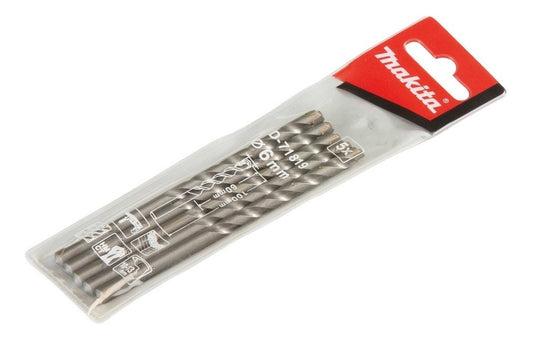 Pack 5 Brocas Para Concreto 6x100mm - Makita - Herram.cl