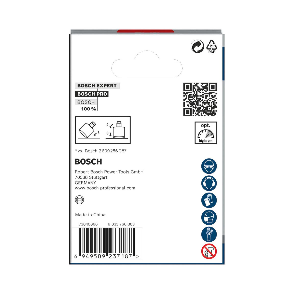 Copa Diamantada PRO Tile Power Change 64mm (2-1/2'') - Bosch - Herram.cl