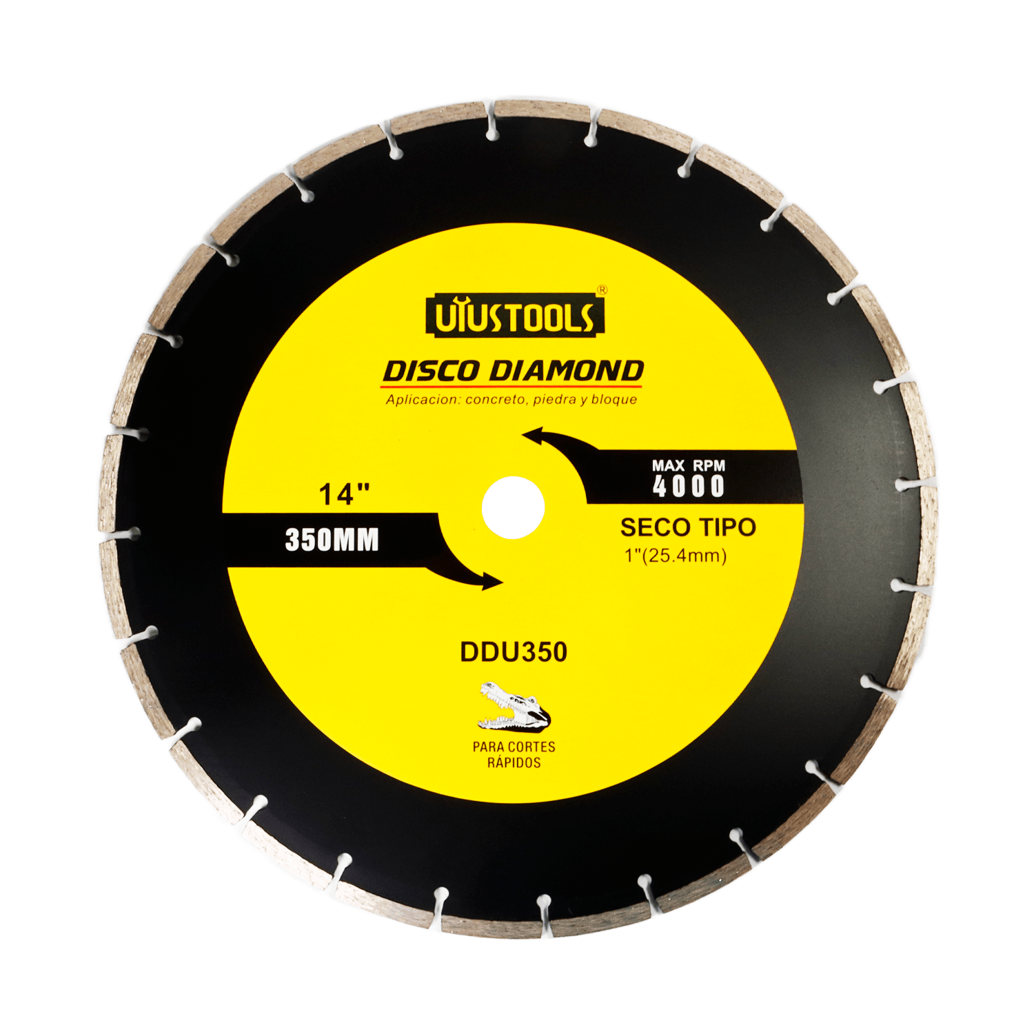 Disco Diamantado Segmentado 14''x 1'' Hormigon - Uyustools - Herram.cl