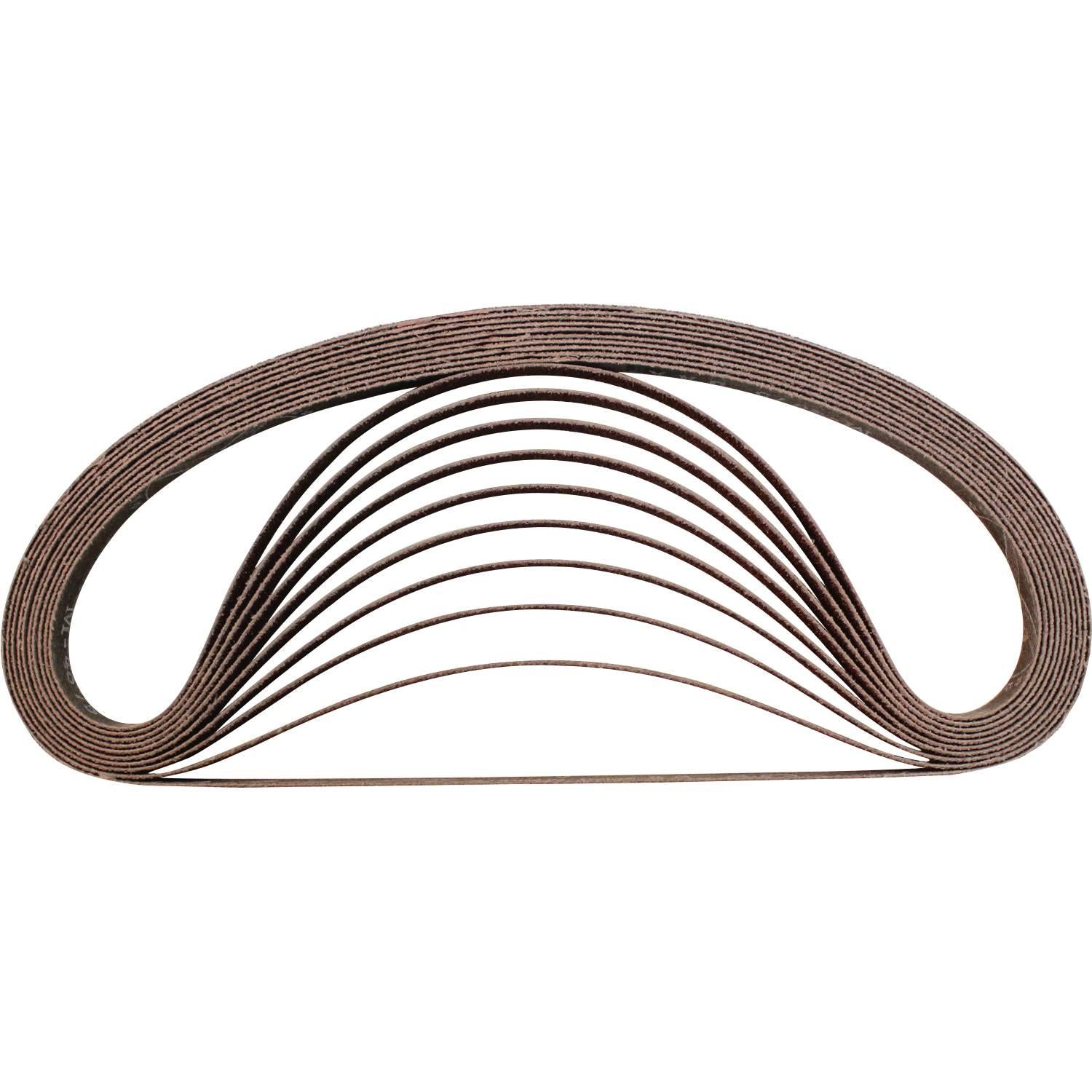 Pack 10 Lijas Mini Banda 3/8''x21'' (9x533mm) G120 - Makita - Herram.cl