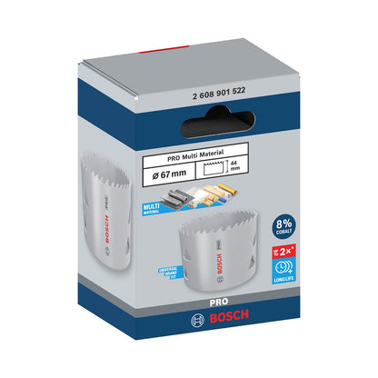Sierra Copa PRO Bosch Multi Material 8% Co Ø67mm (2-5/8'') - Herram.cl