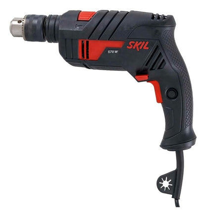 Taladro Percutor Skil 6555 Negro 570W + 10 Acc - Herram.cl