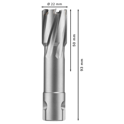 Broca Anular Bosch PRO TCT 22x50mm Carburo Tungsteno Weldon - Herram.cl