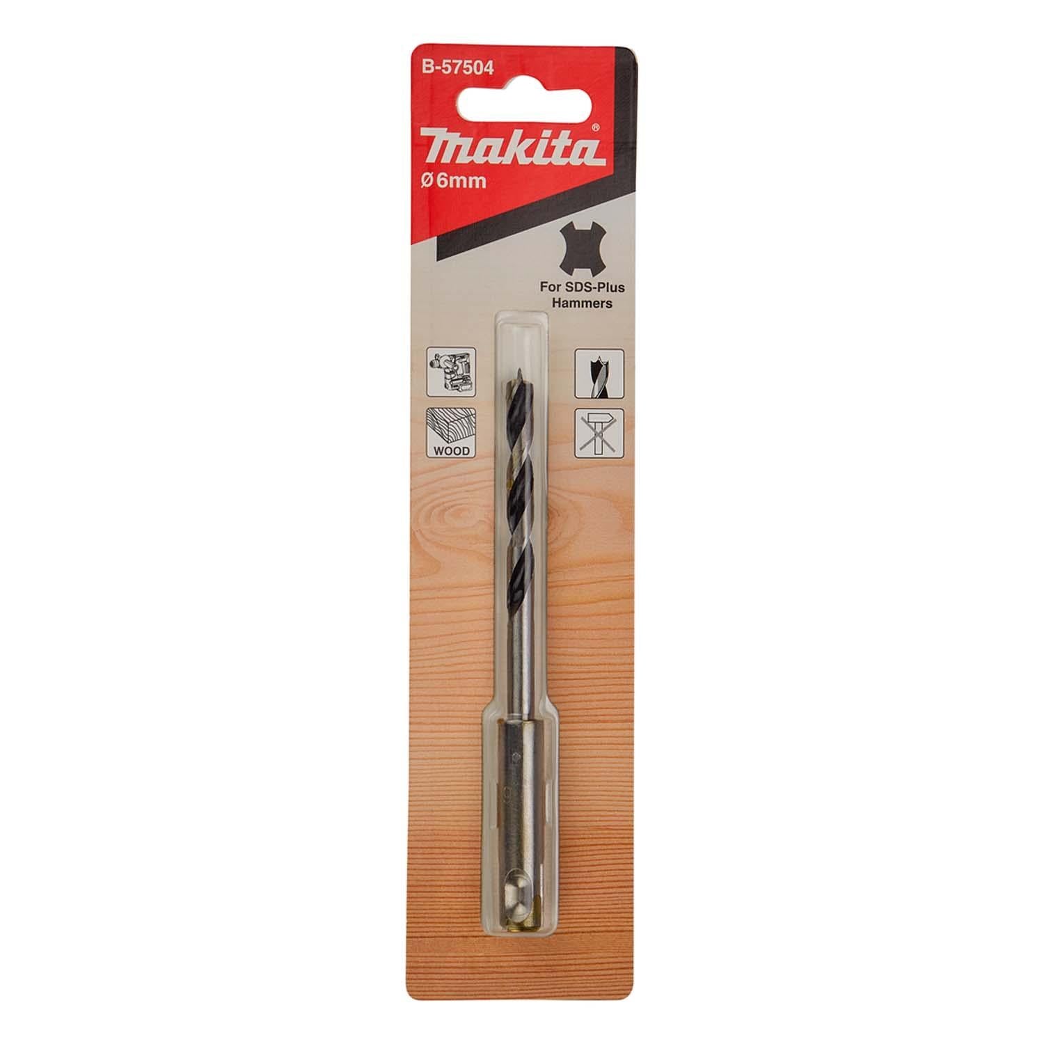 Broca SDS - Plus Para Madera 6x123mm - Makita - Herram.cl