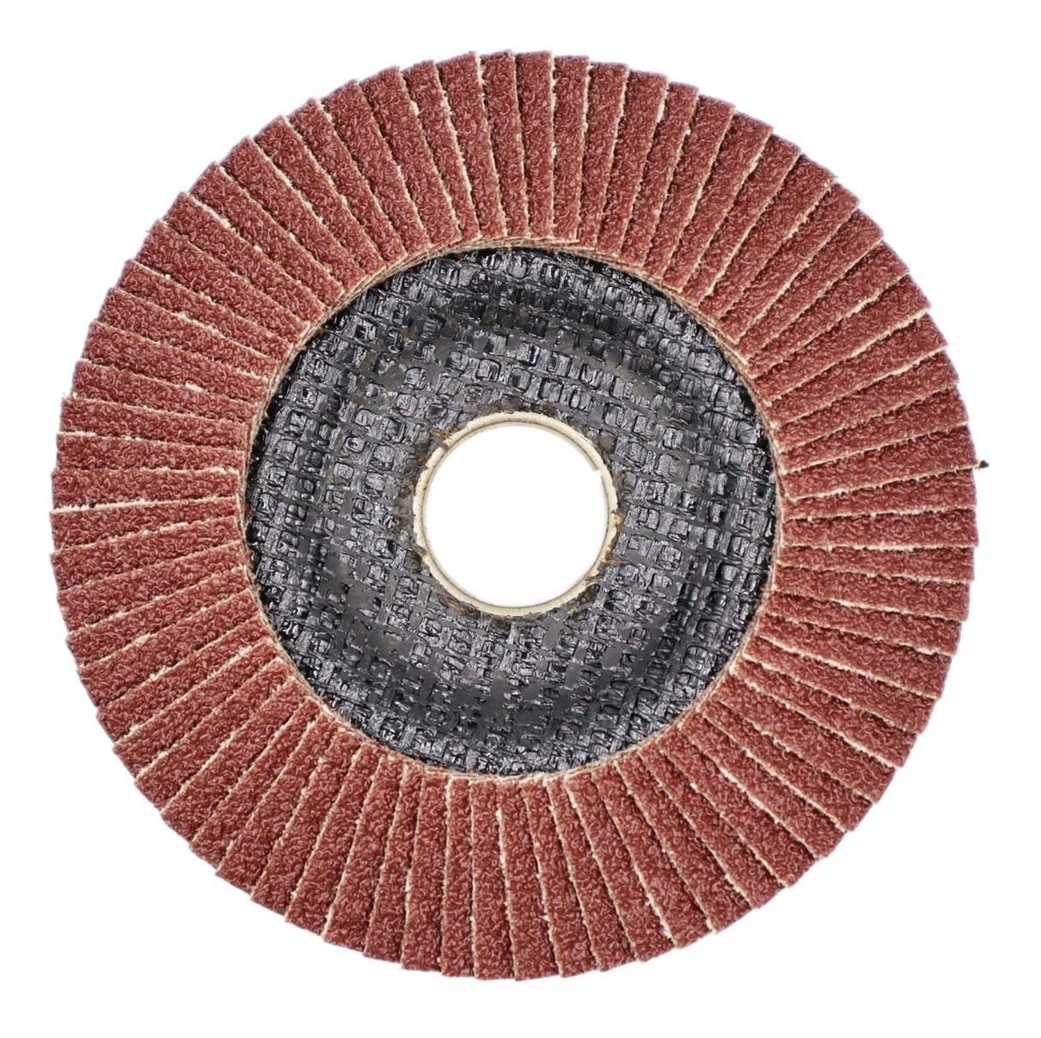 10 Discos Flap Metal 115mm (4 - 1/2'') G60 Curvo Makta D - 63448 - Herram.cl