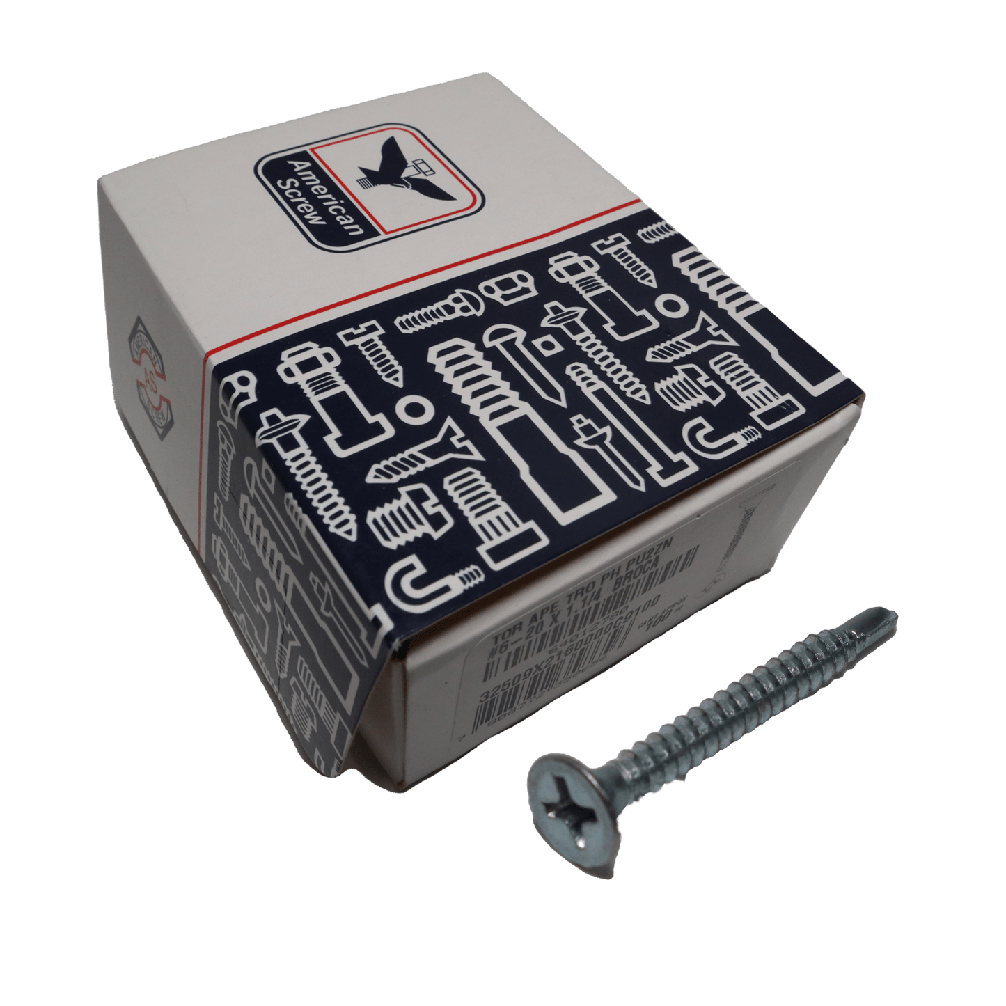 Tornillo Volcanita Zn 6 - 20 X 1.1/4'' 100uds. American ScreW - Herram.cl