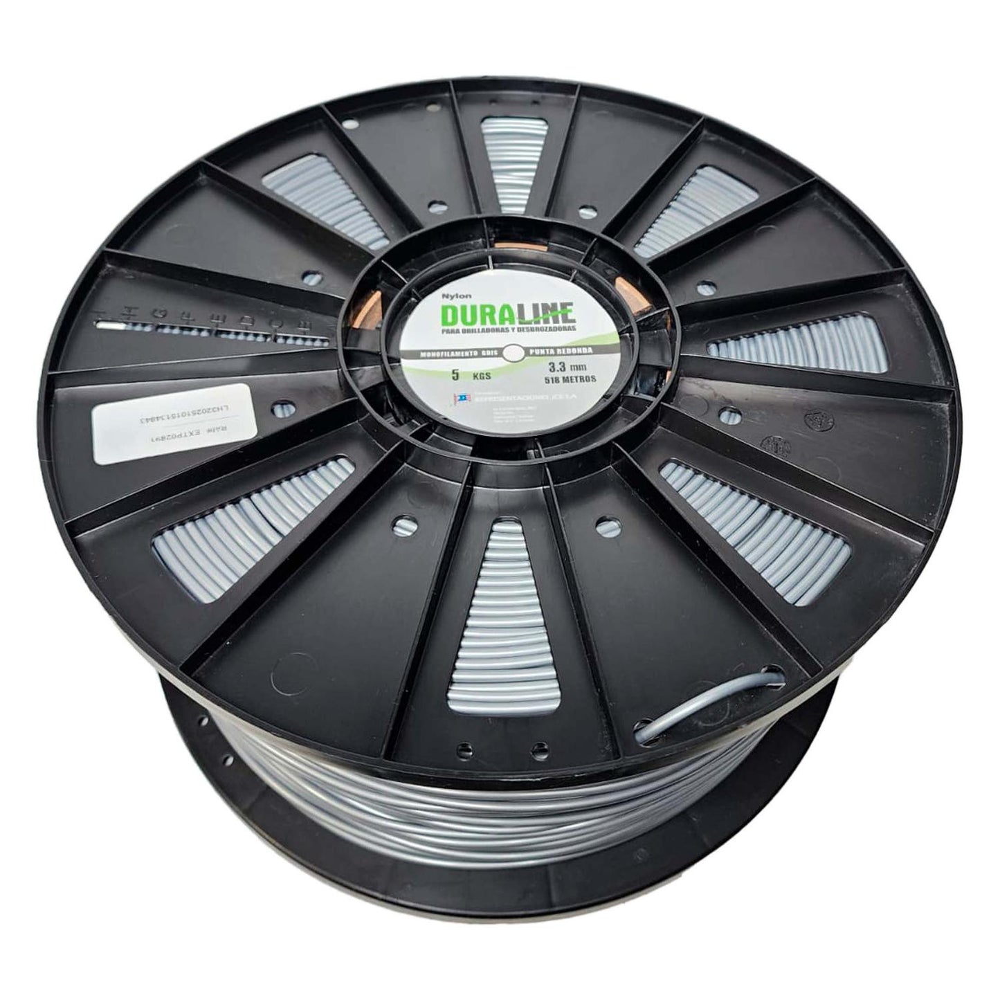 Rollo Nylon Redondo Ø 3,3mm x 518m - Duraline - Herram.cl