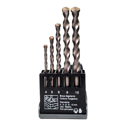 Set de Brocas Para Concreto (4 - 10mm) 6 Pzas - Nexxo - Herram.cl