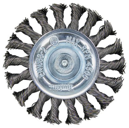 Grata Circular Acero Trenzado 100mm (4'') Toma 1/4'' - Makita - Herram.cl