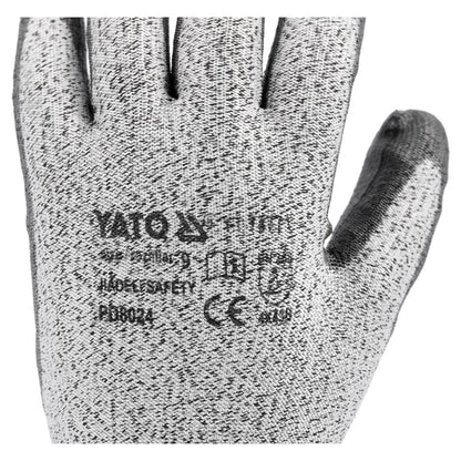 Guantes Anticorte HPPE PU Talla 9 Yato YT-74771 - Herram.cl