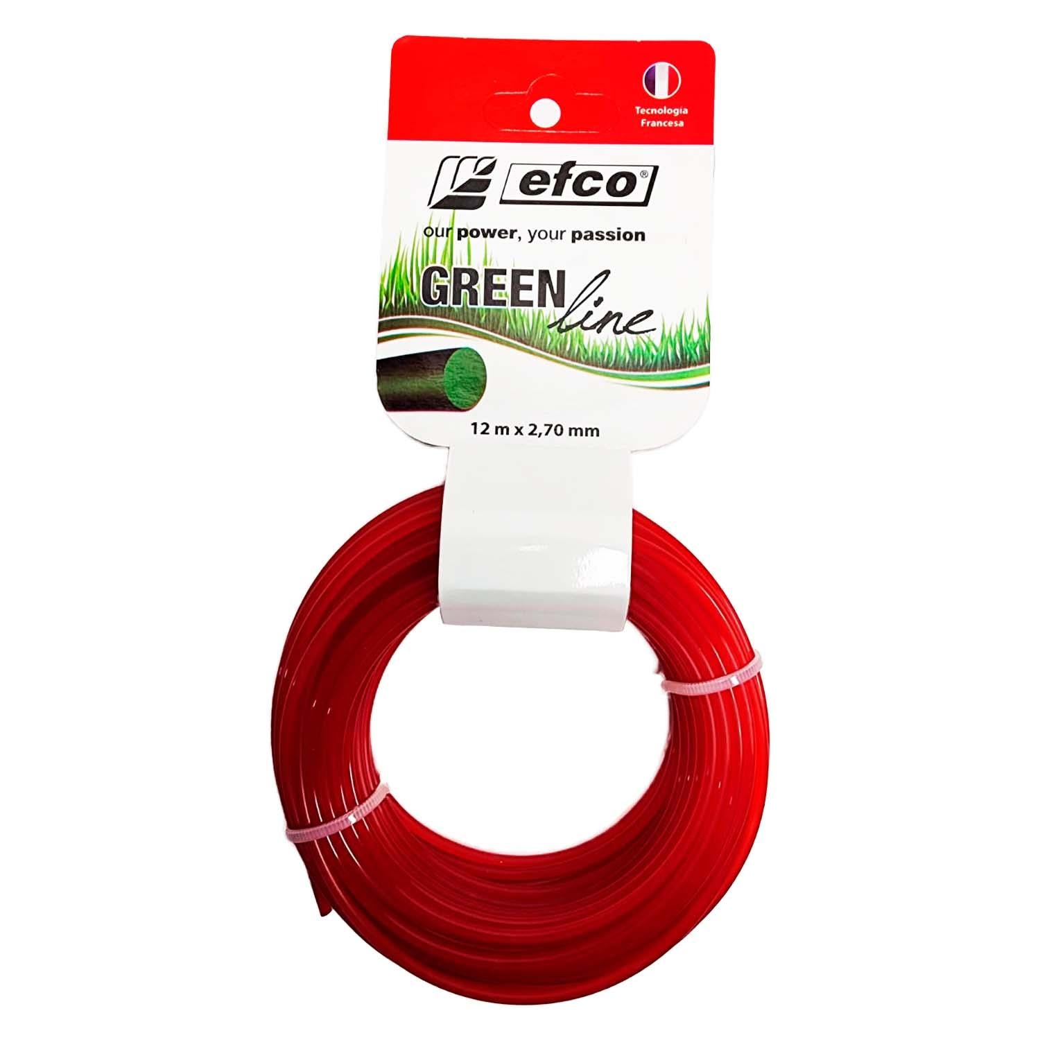 Hilo Nylon Redondo 12mx2,7mm Negro - Efco - Herram.cl