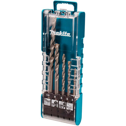 Juego de Brocas Para Concreto (4 - 10mm) - 5 Pzas - Makita - Herram.cl