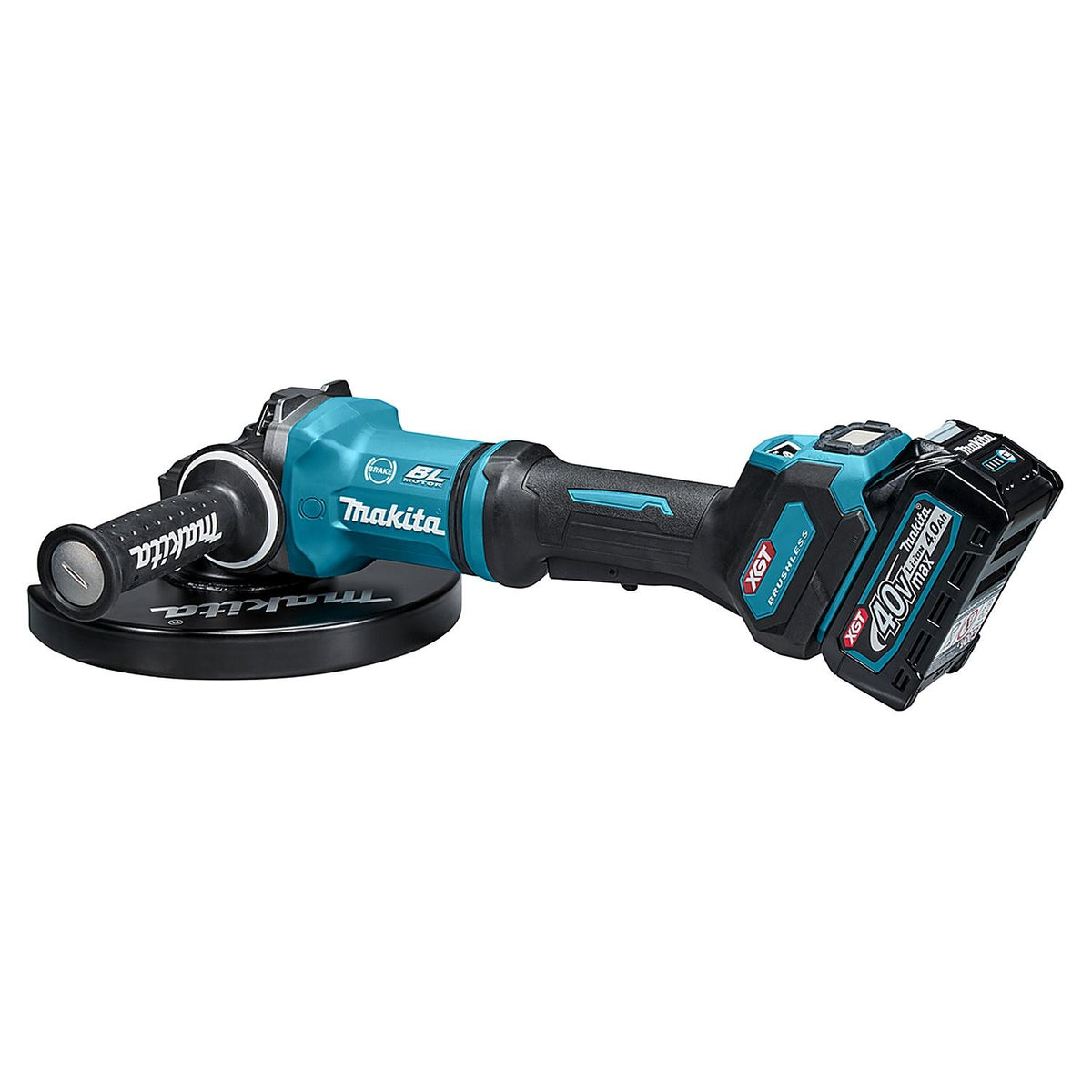 Kit Makita XGT 40V Esmeril 9'' + Llave Impacto 350Nm + 2 Bat - Herram.cl