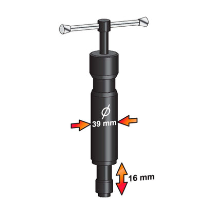 Extractor de rodamientos hidráulico 5 T / 75 - 105mm - Yato - Herram.cl