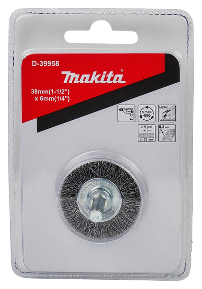 Grata Circular Acero Ondulado 38mm(1 - 1/2'') Toma1/4'' - Makita - Herram.cl