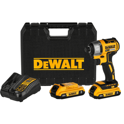 Atornillador De Impacto 1/4'' 20V +2 Baterias + carg. - DeWALT - Herram.cl