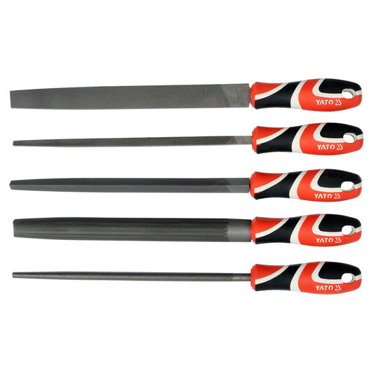 Juego 5 Limas Metal YATO YT-6239 250mm 5 Formas T12 - Herram.cl