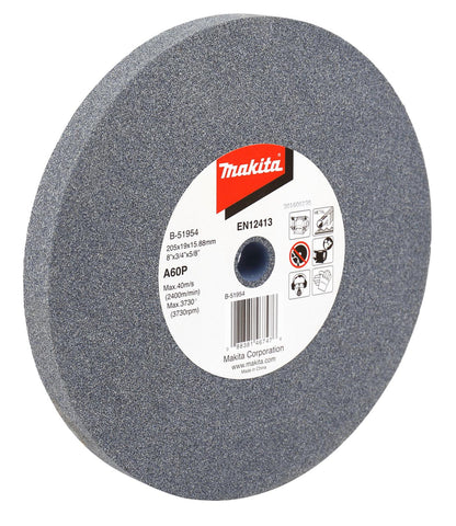 Piedra Para Esmeril de Banco 8''x3/4''x5/8'' A60P - Makita - Herram.cl