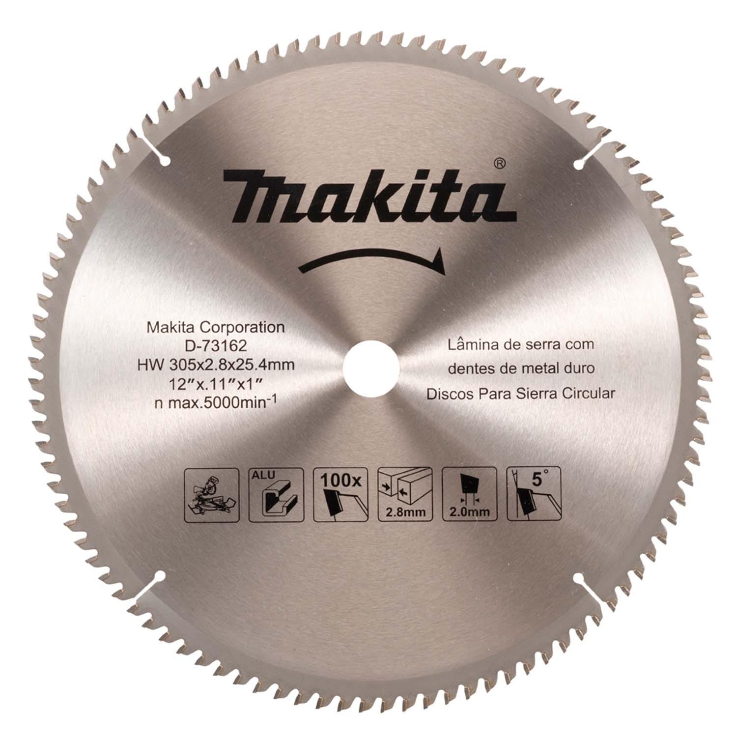 Disco De Sierra Para Aluminio 12''x0.11''x1'' 100D - Makita - Herram.cl