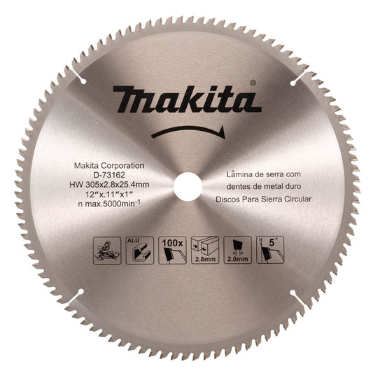 Disco De Sierra Para Aluminio 12''x0.11''x1'' 100D - Makita - Herram.cl