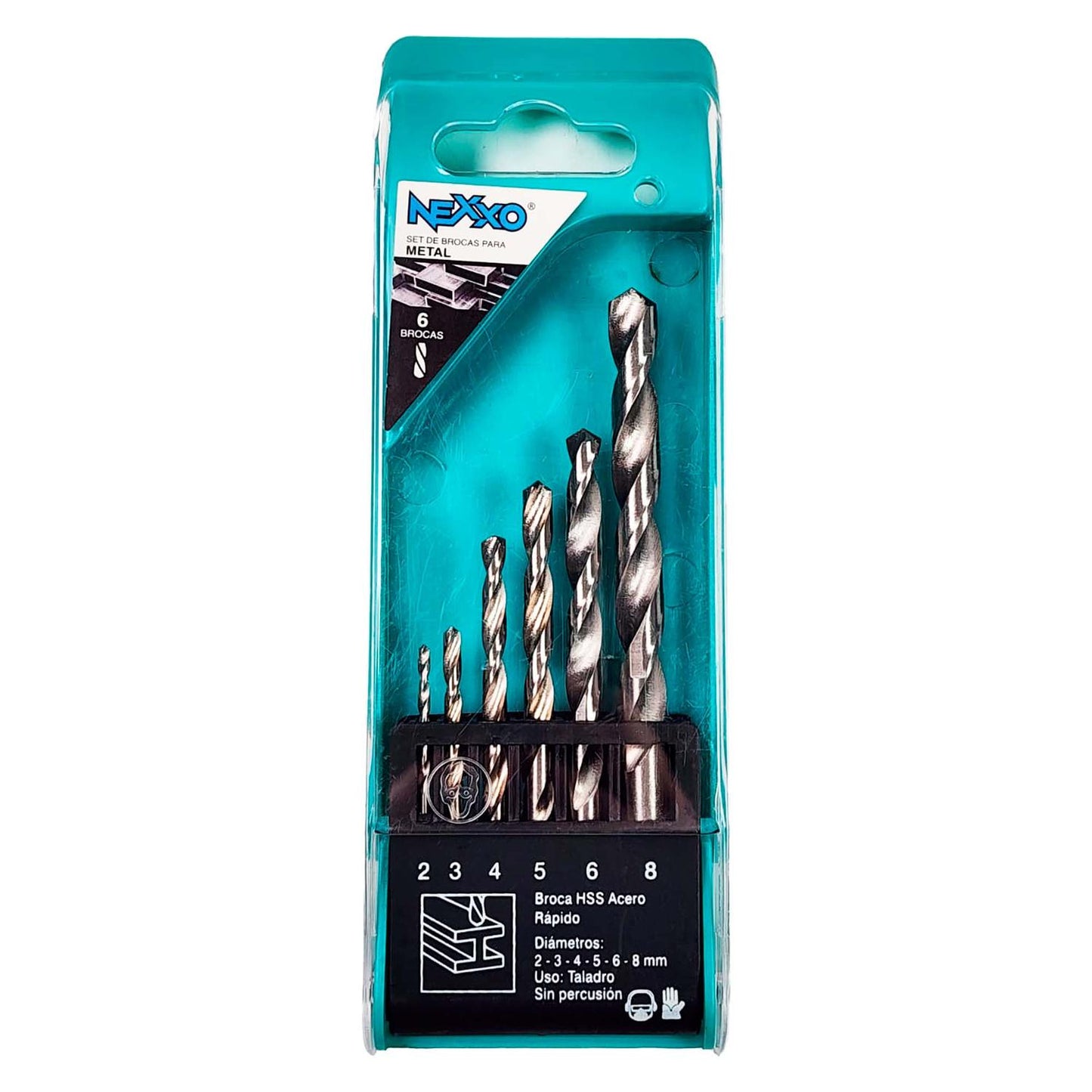 Set de Brocas Para Metal HSS (2 - 8mm) 6 Pzas - Nexxo - Herram.cl