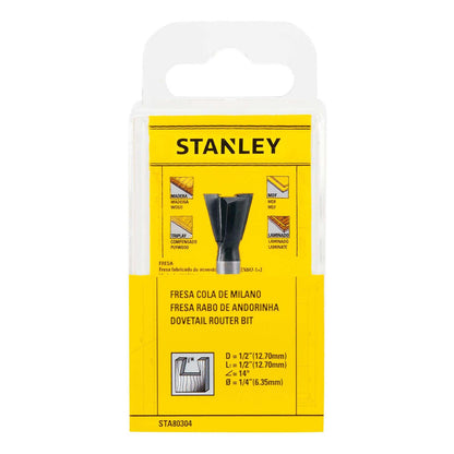 Fresa Cola De Milano Toma 1/4'' 1/2''x1/2'' - Stanley - Herram.cl