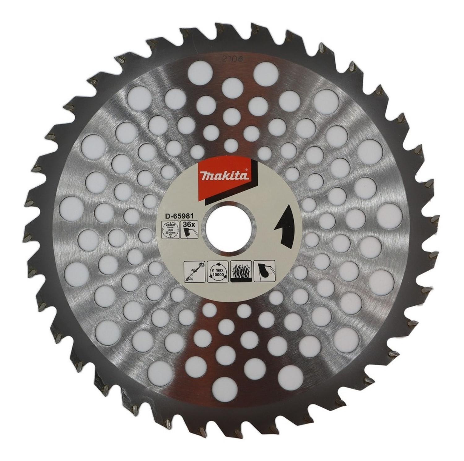 Disco Sierra Desbrozadora 230x25,4x1,25mm 36d Makita D - 65981 - Herram.cl